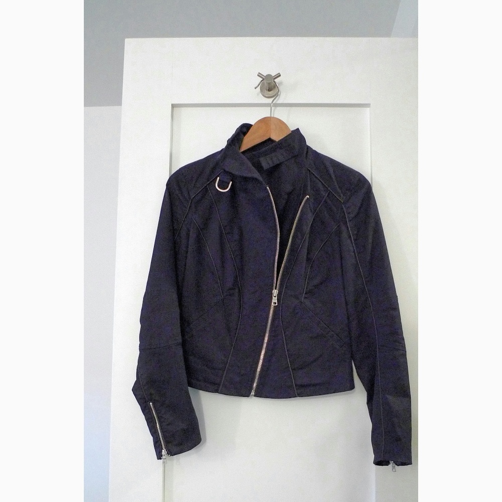 Black Moto Jacket w/ Zips A/X Armani Exchange
